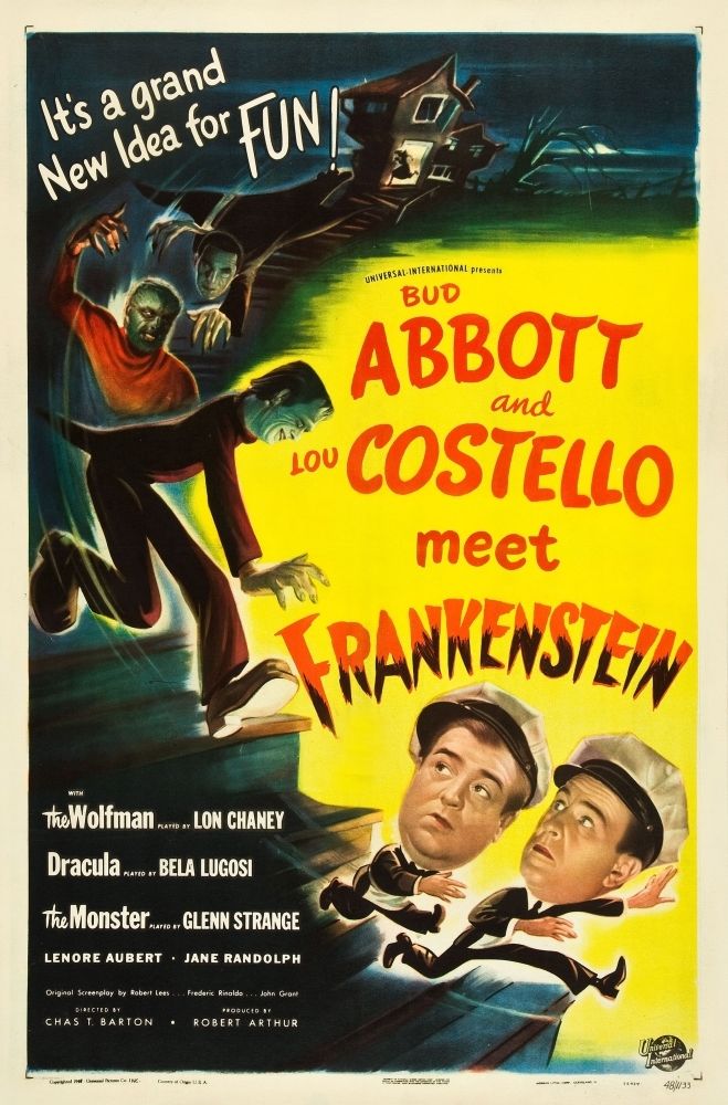 Poster for Abbott and Costello Meet Frankenstein, public domain.