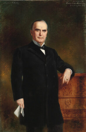 Portrait of William McKinley. National Portrait Gallery, Smithsonian Institution; gift of Miss Marieli Benziger. Public domain via Creative Commons.
