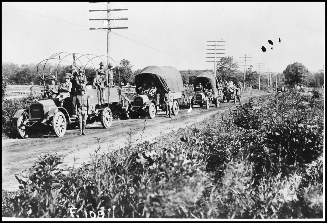 The Signal Corps advance party arriving in Little Silver. Photo courtesy U.S. Army CECOM Public Affairs Office, public domain.