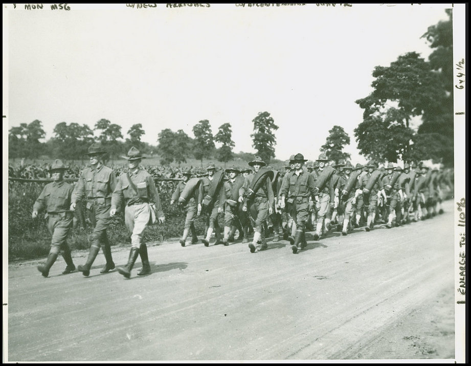 The first Signal Corps troops arriving in Little Silver. Photo courtesy U.S. Army CECOM Public Affairs Office, public domain.