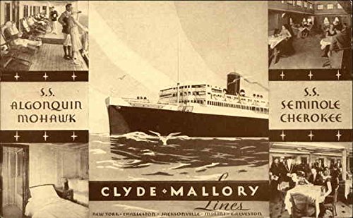 Mallory-Clyde Lines promotional postcard, public domain