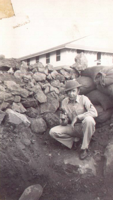 Private Joseph McDonald, pictured on the day after the Japanese attack on Pearl Harbor. Image credit: George McDonald, used with permission.