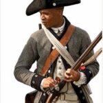 Photo of Black Loyalist soldier. Cropped screen capture from PBS "Liberty! The American Revolution."