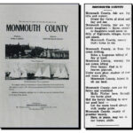 Photo of sheet music score to the song "Monmouth County." Photos and text courtesy of the Archives Division of the Monmouth County Clerk.