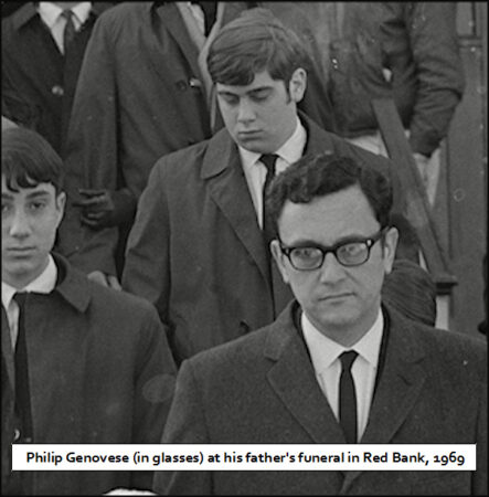 Philip Genovese carrying his father's casket.
