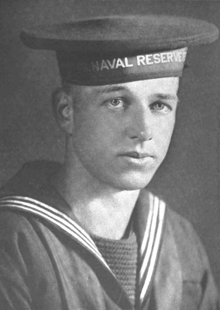 Chester Cubberley, a sailor who died in the U-boat attack on the Frederick R. Kellogg.  Cubberley was a native of Long Branch. Image courtesy Dominic Etzold, from the author’s personal collection, used with permission.